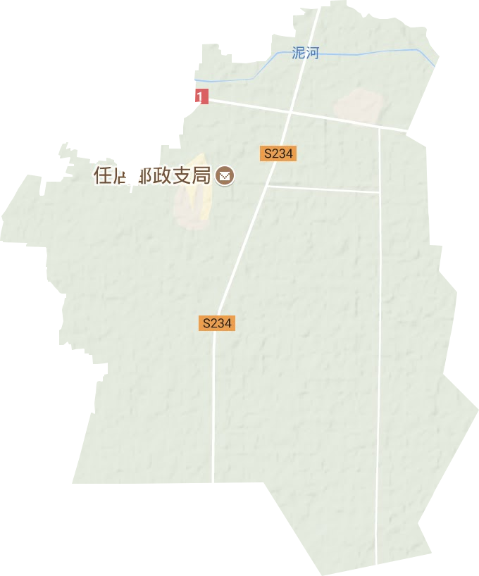 任店镇地形地图