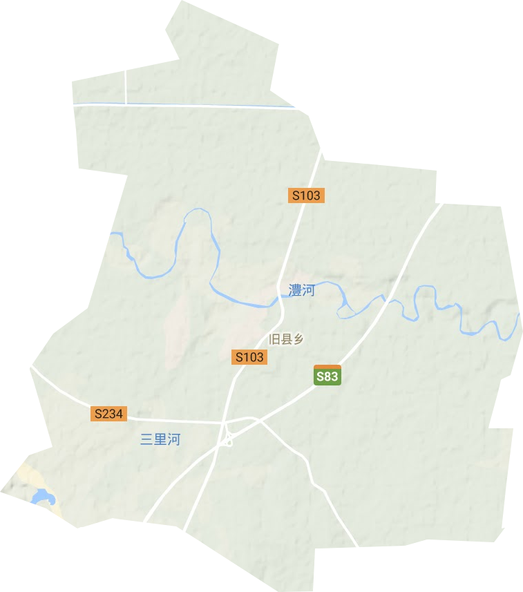 叶邑镇地形地图