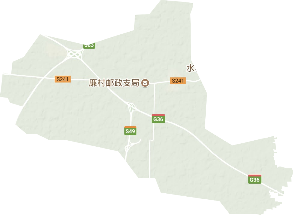 廉村镇地形地图