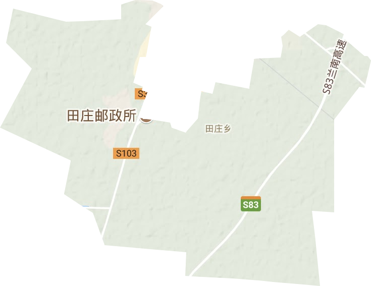 田庄乡地形地图