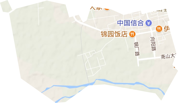 鲁阳街道地形地图