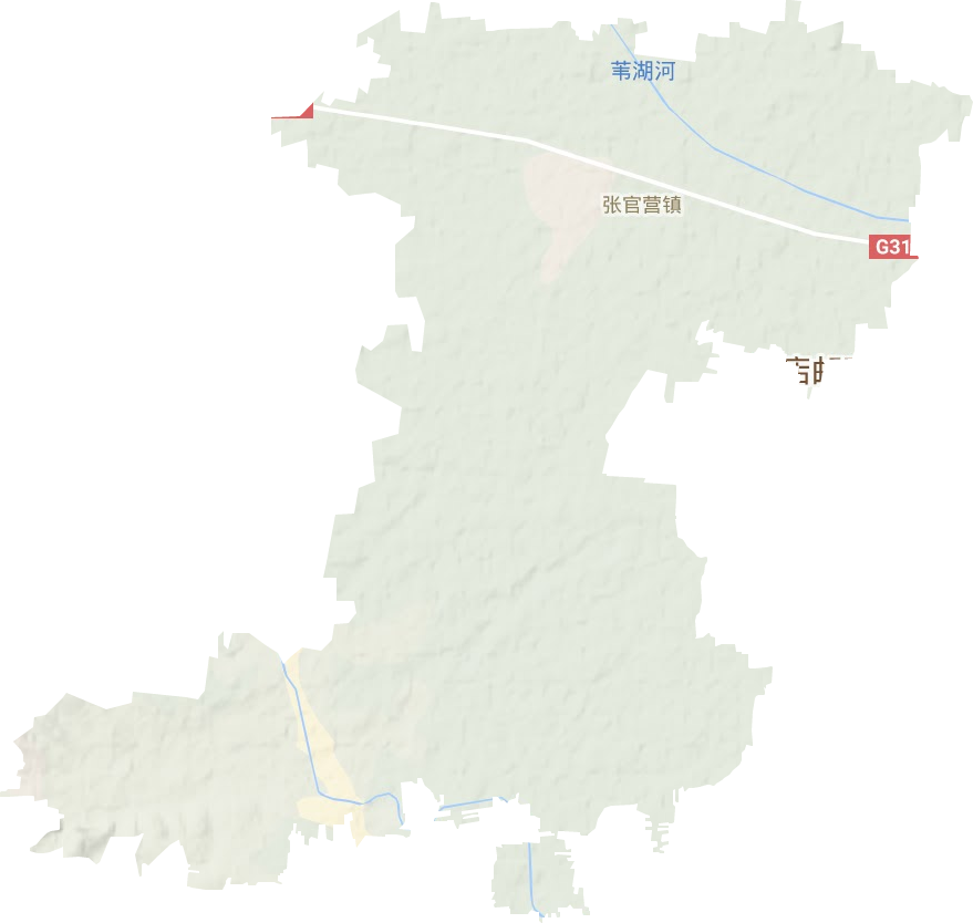 张官营镇地形地图