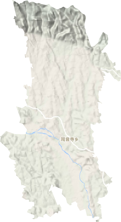 观音寺乡地形地图