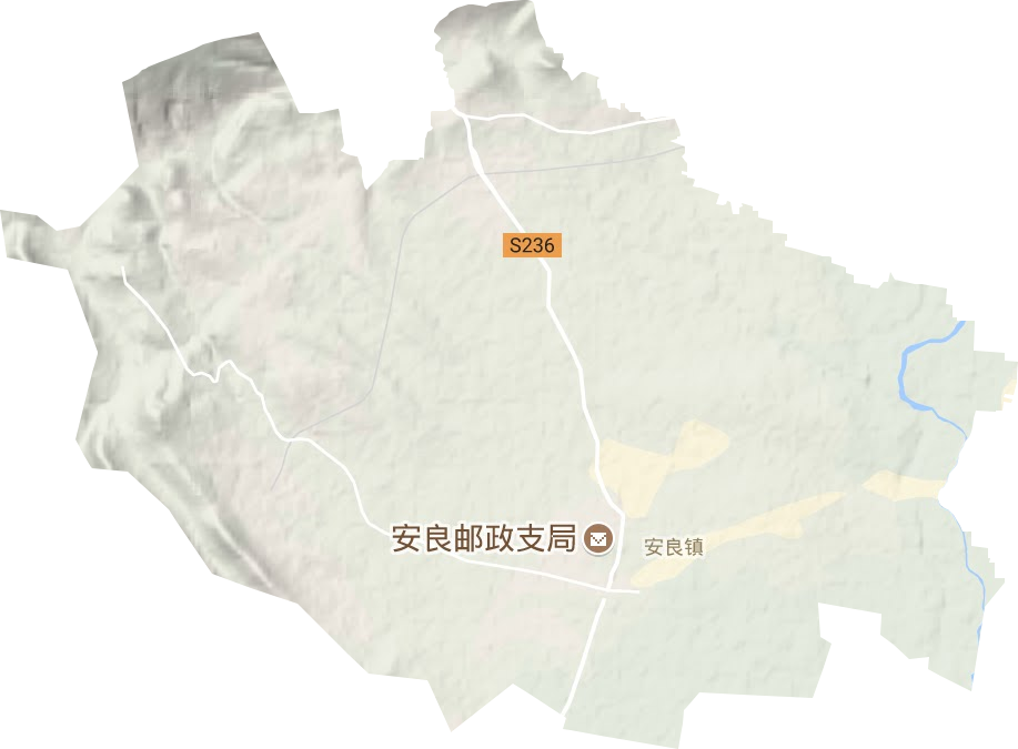 安良镇地形地图