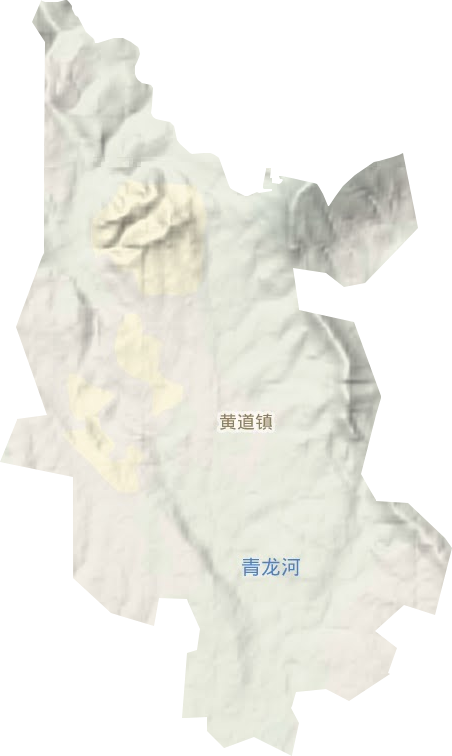 黄道镇地形地图