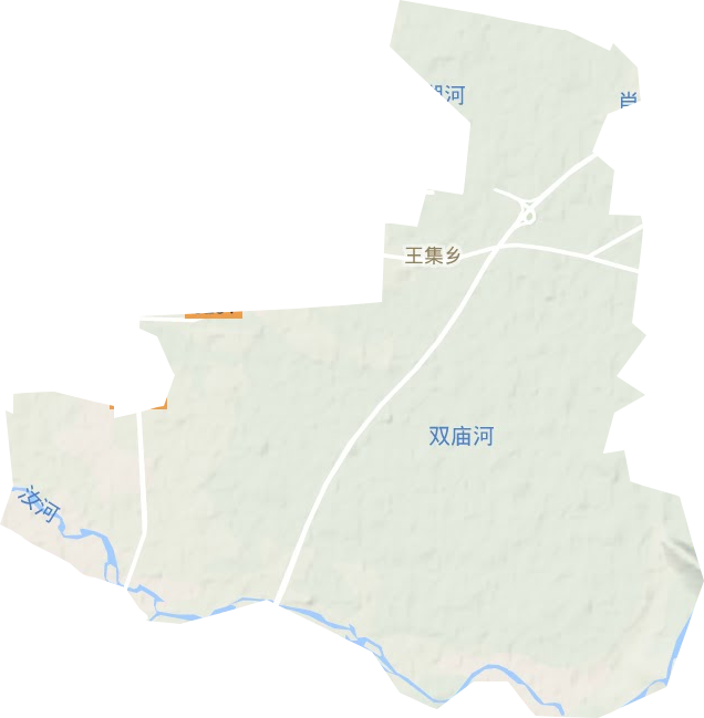 王集乡地形地图