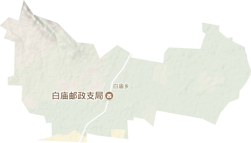 白庙乡地形地图