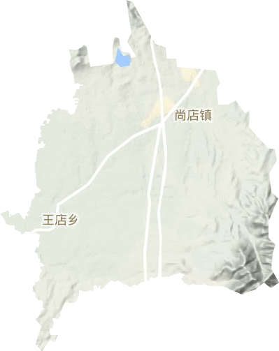 尚店镇地形地图