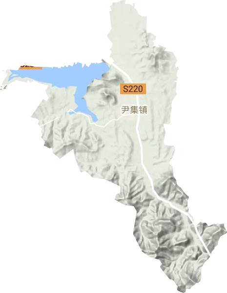 尹集镇地形地图
