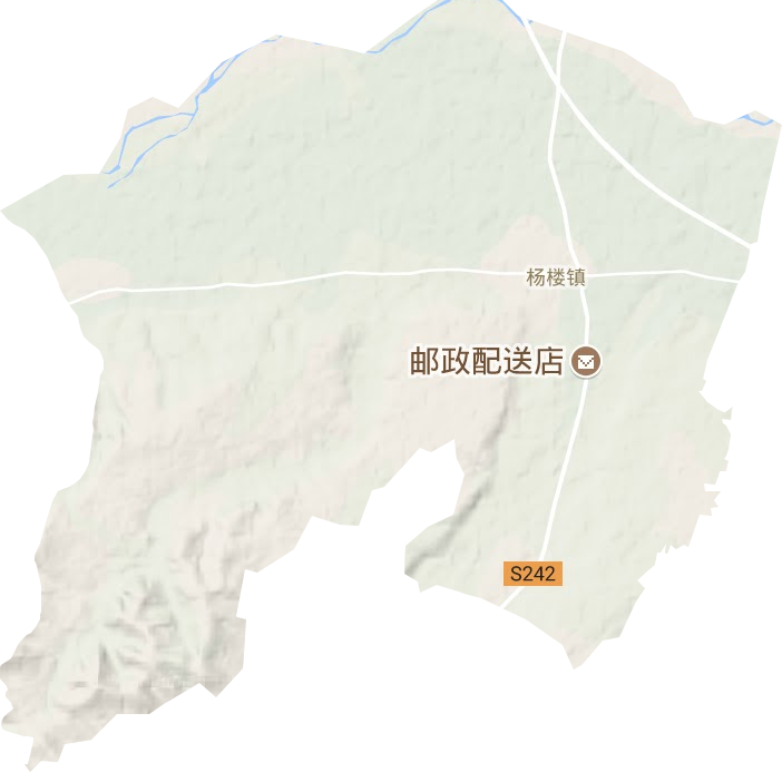 杨楼镇地形地图