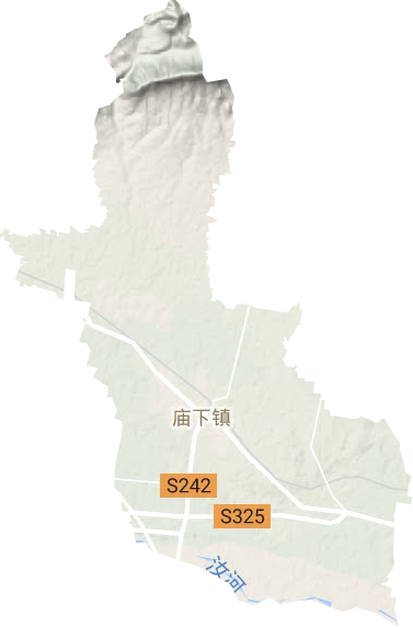 庙下镇地形地图
