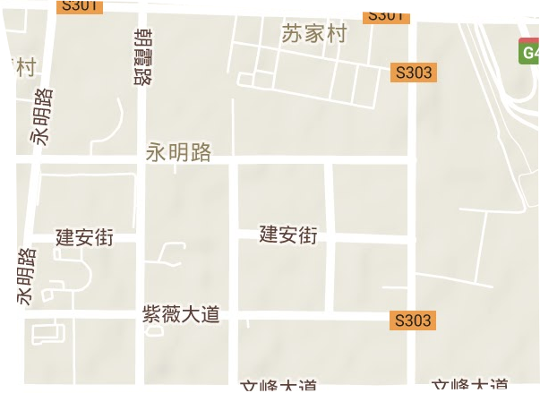 永明路街道地形地图