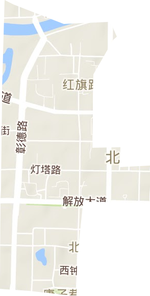 解放路街道地形地图