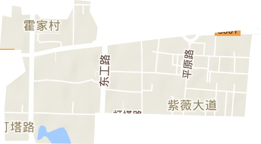灯塔路街道地形地图