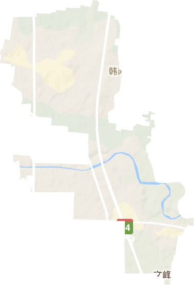 彰东街道地形地图