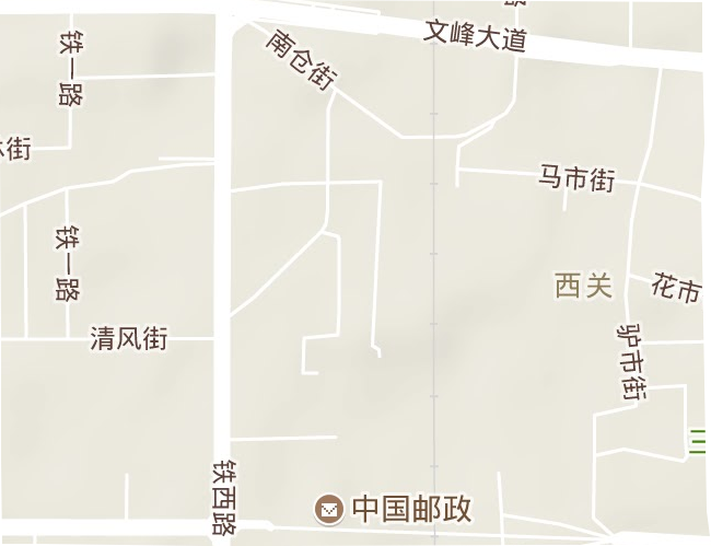 清风街街道地形地图