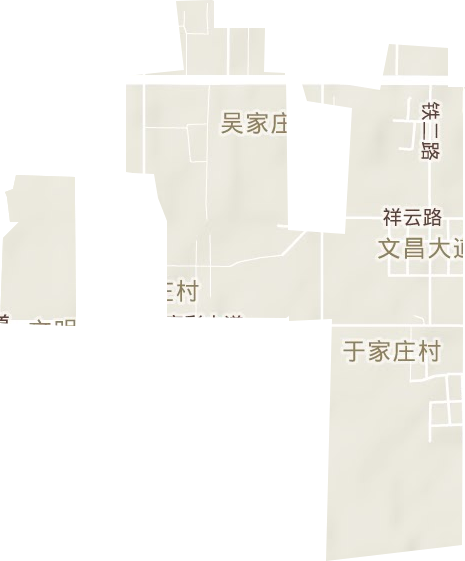 文明大道街道地形地图
