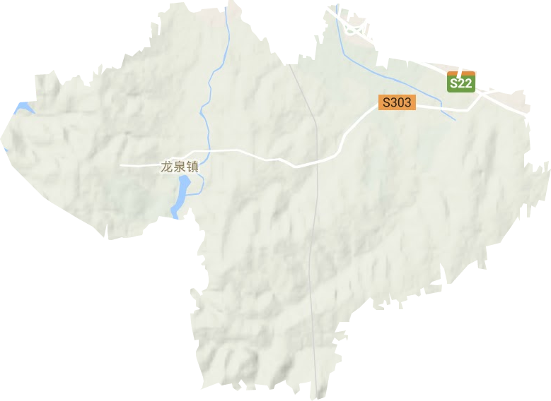 龙泉镇地形地图