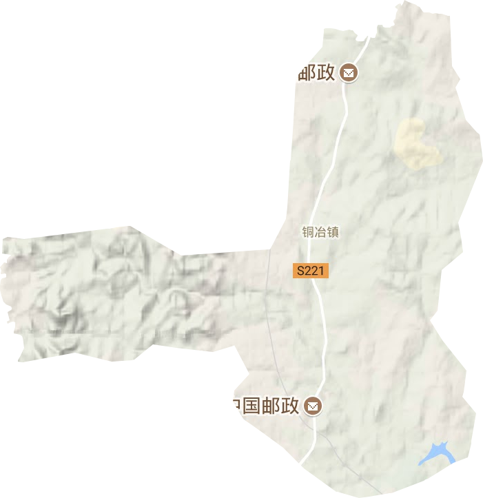 铜冶镇地形地图