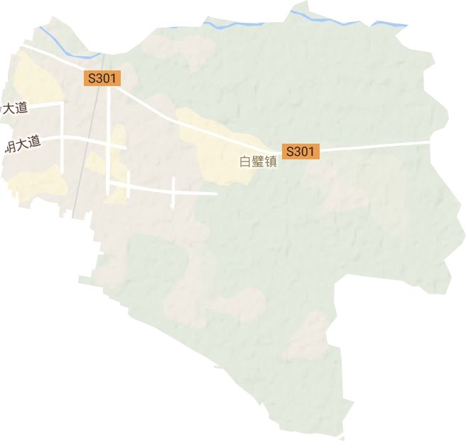 白璧镇地形地图