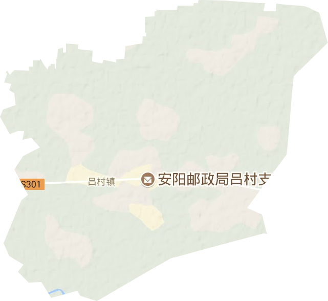 吕村镇地形地图