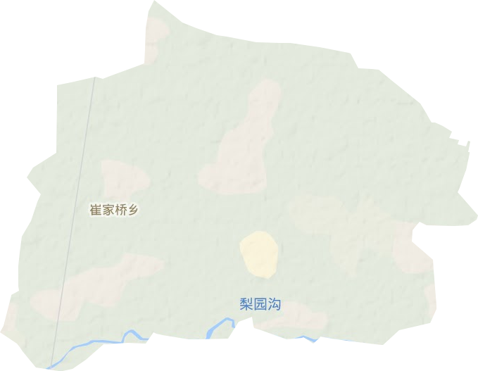 崔家桥镇地形地图