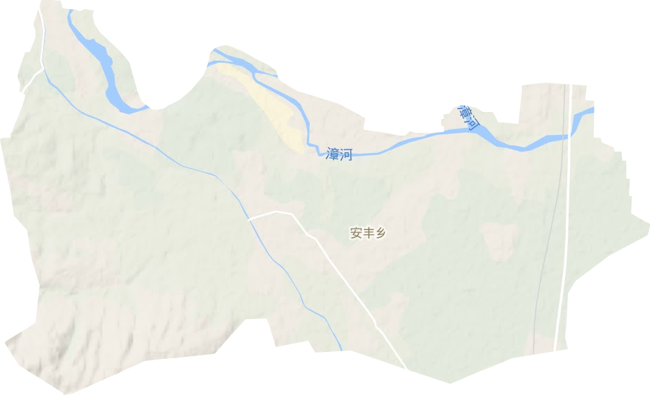 安丰乡地形地图