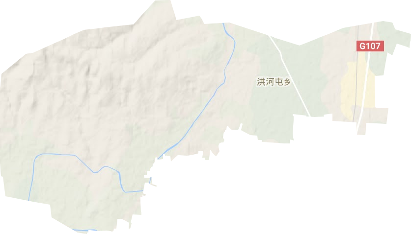 洪河屯乡地形地图