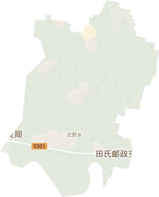 北郭乡地形地图