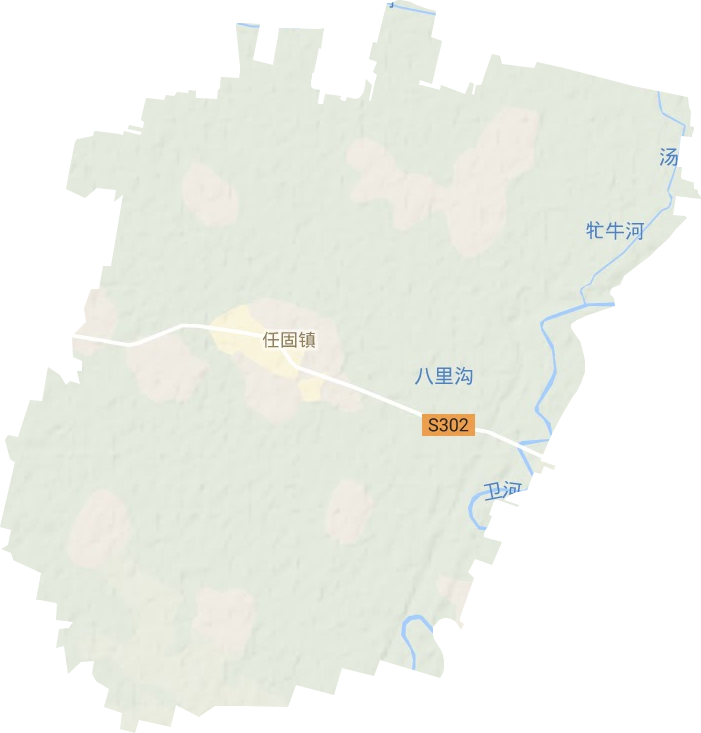 任固镇地形地图