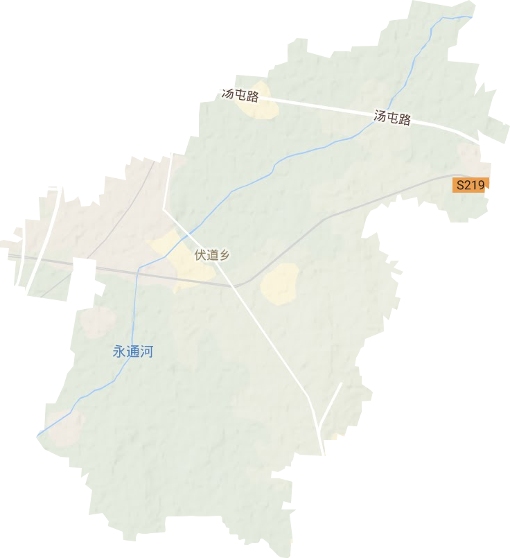 伏道镇地形地图