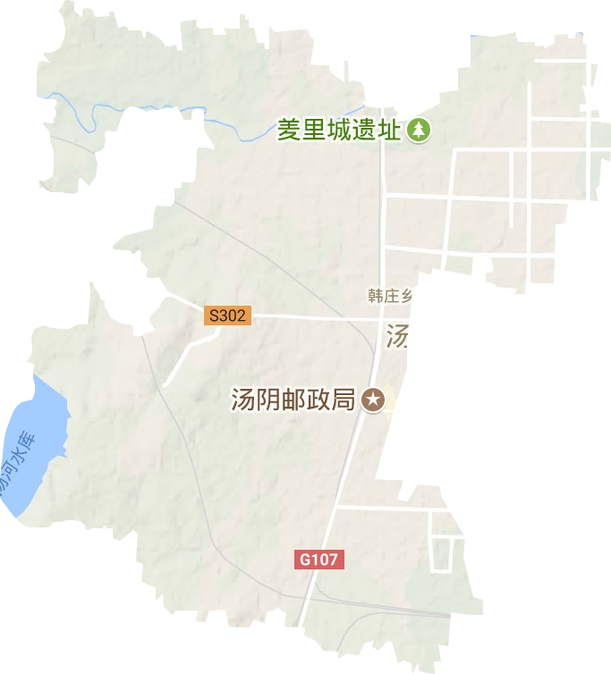 韩庄镇地形地图