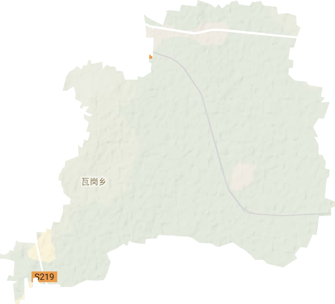瓦岗乡地形地图