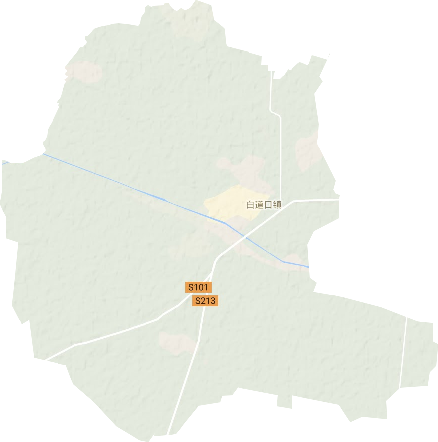 白道口镇地形地图