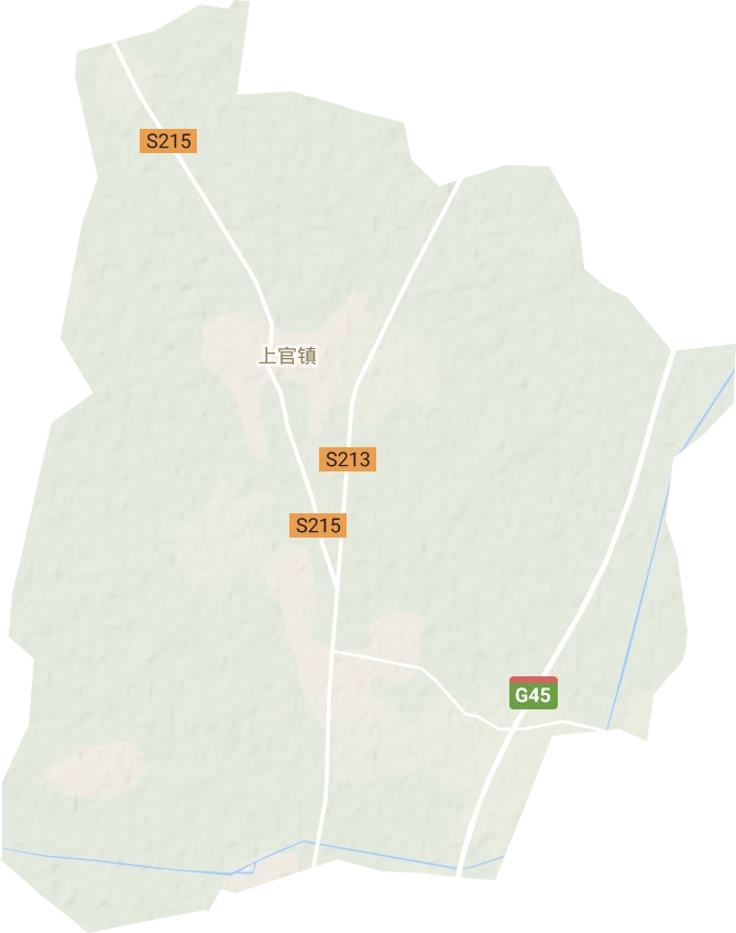 上官镇地形地图