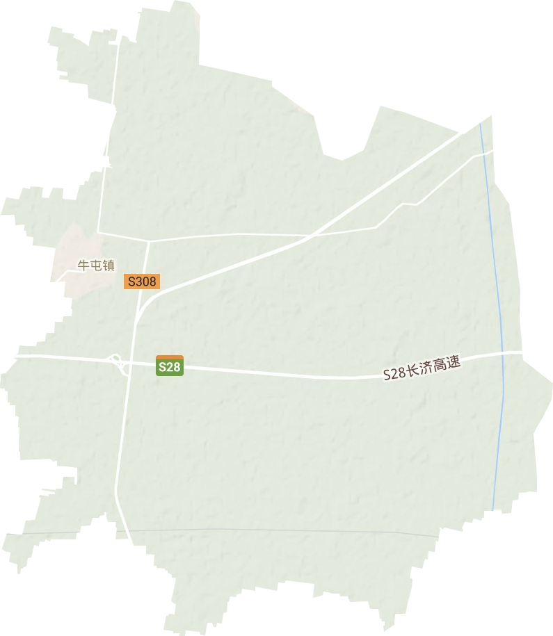 牛屯镇地形地图