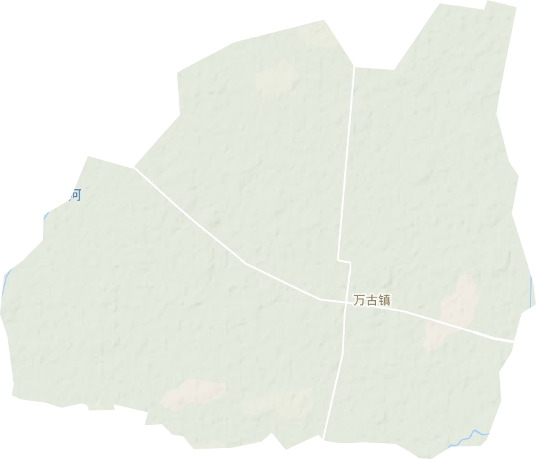 万古镇地形地图