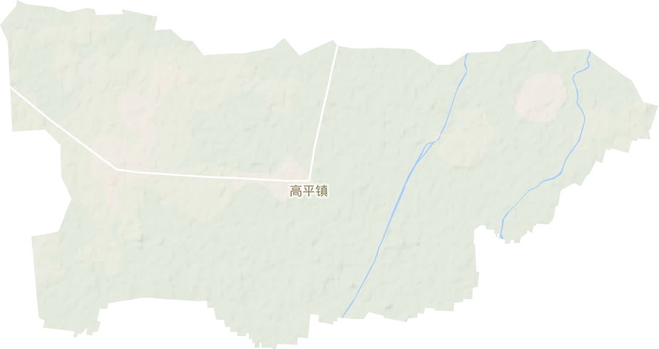 高平镇地形地图