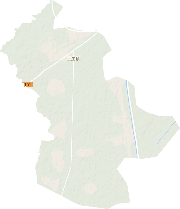 王庄镇地形地图