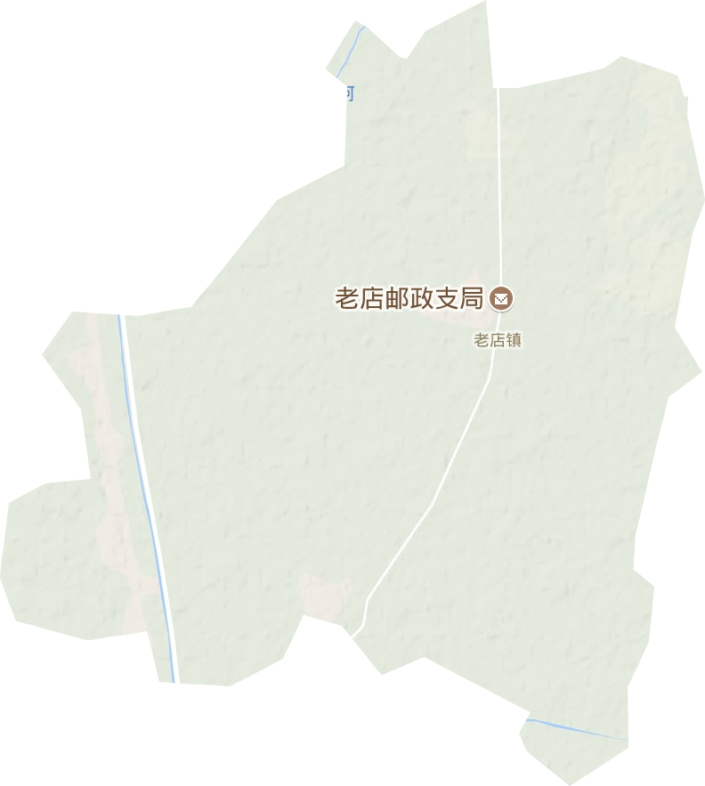 老店镇地形地图
