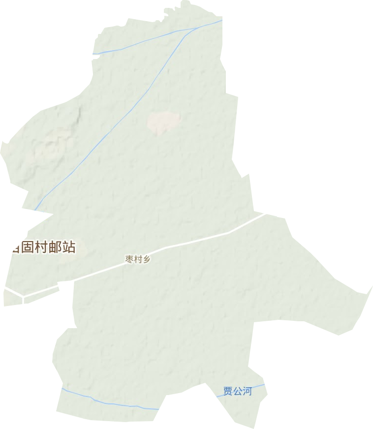 枣村乡地形地图