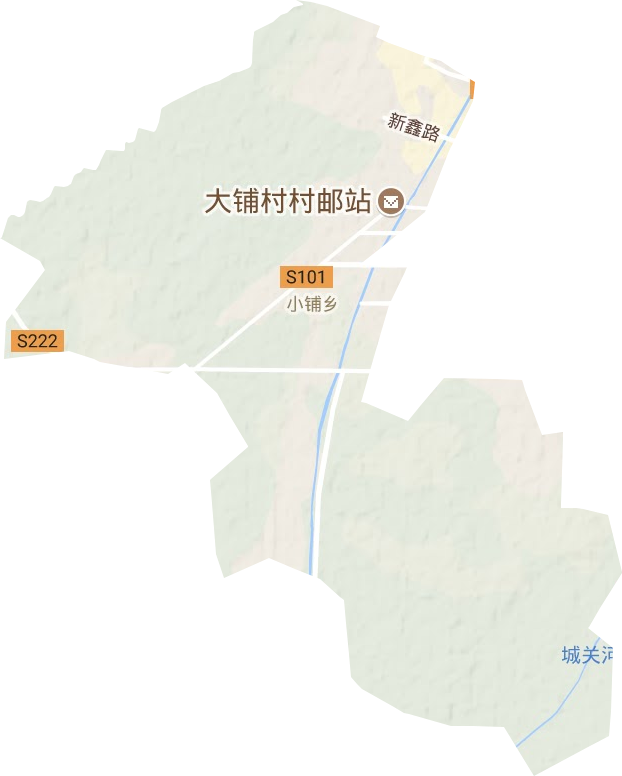 小铺乡地形地图