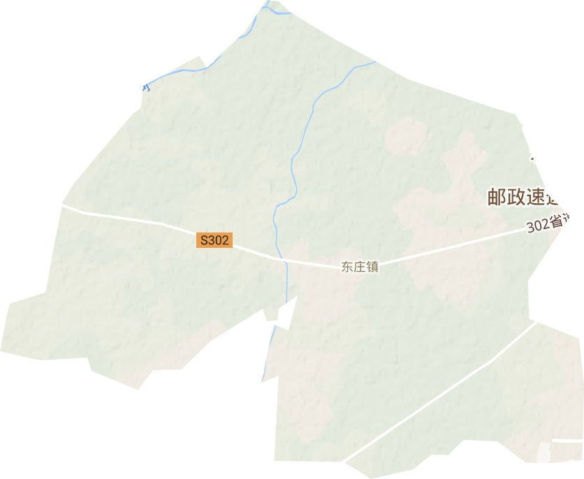 东庄镇地形地图