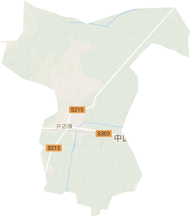 井店镇地形地图