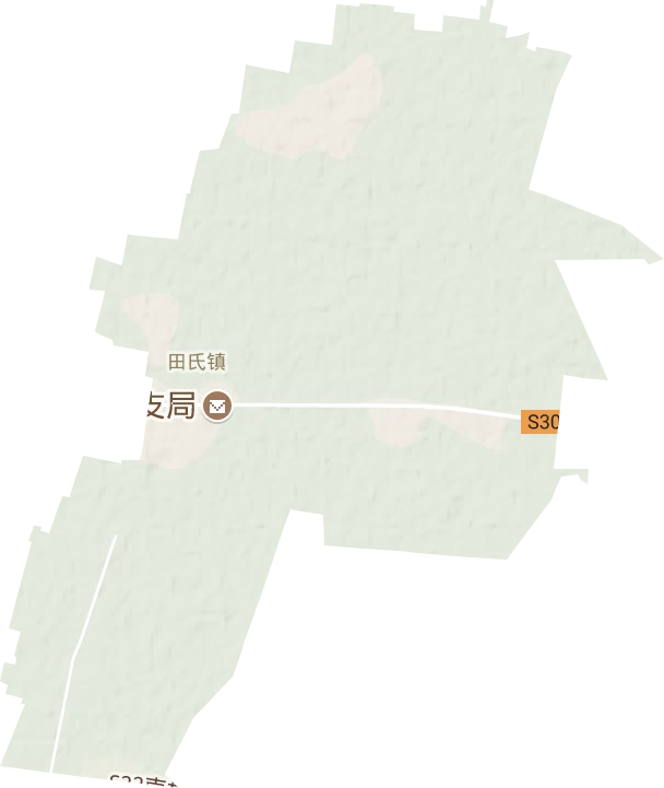 田氏镇地形地图