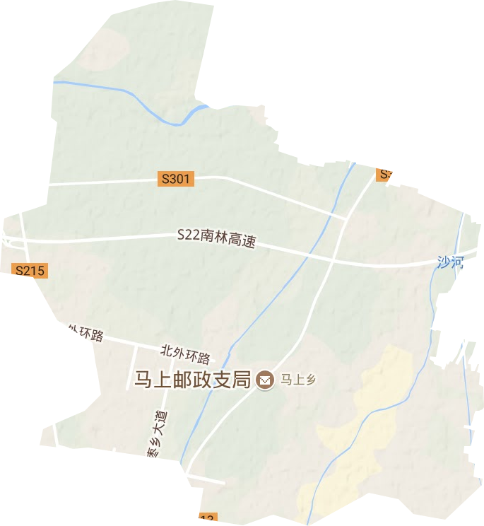 马上乡地形地图