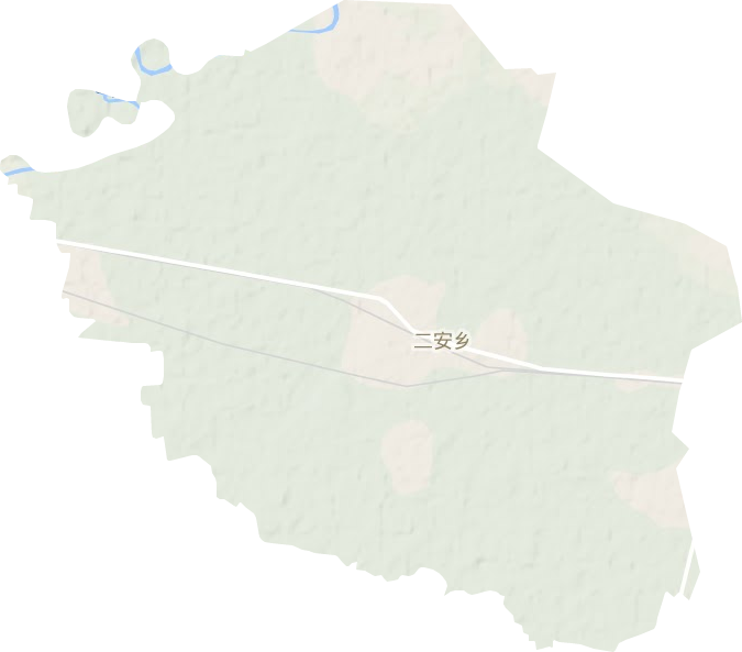 二安镇地形地图