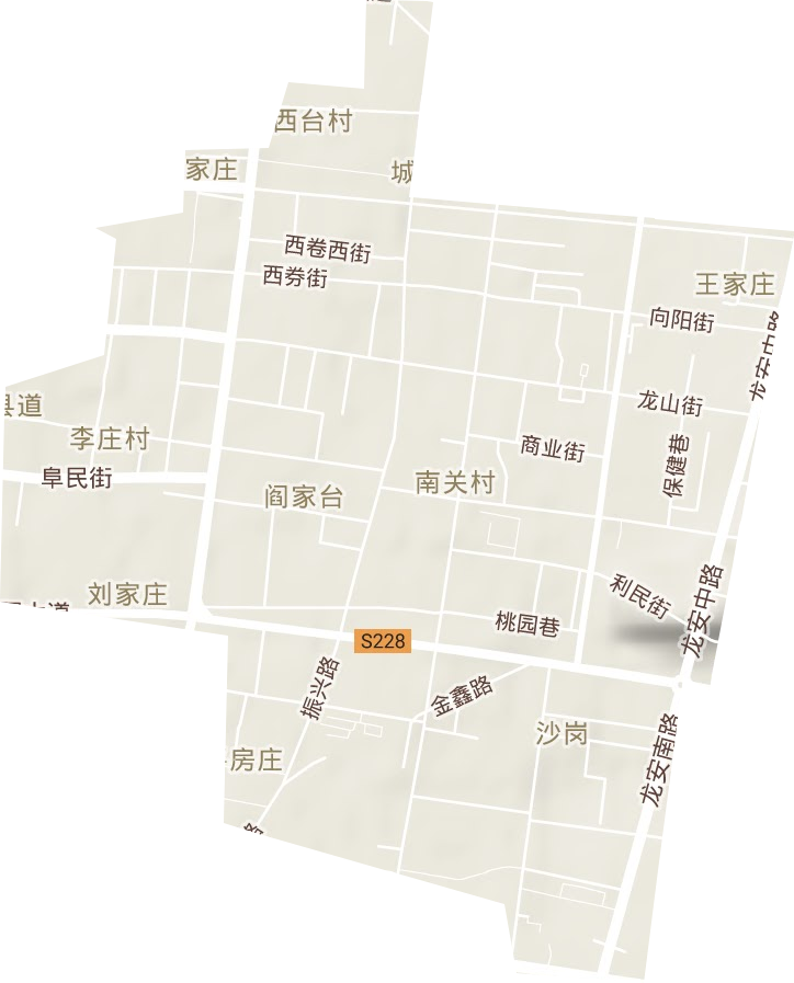振林街道地形地图