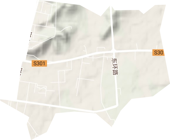 龙山街道地形地图