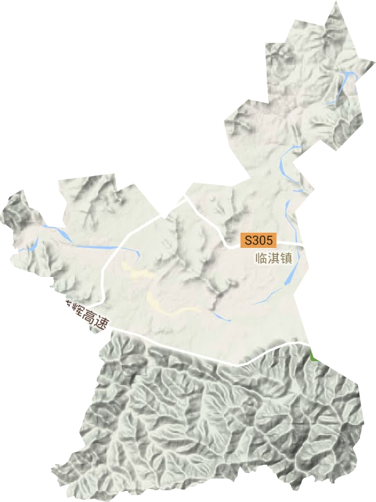 临淇镇地形地图